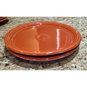 Fiesta Plates Poppy (set of 2) 10.5" Dinner Plate Fiestaware